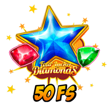 50 Darmowych Spinów w Four Lucky Diamonds